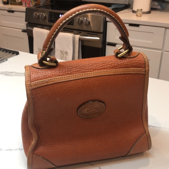 Dooney and Bourke Cognac Top Handle bag - Picture 3 of 8
